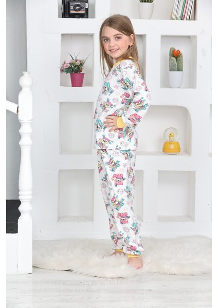 Kapi Kids Kız Çocuk Pilot Koala Baskılı Pijama Takımı 1-11 Yaş 4924-26