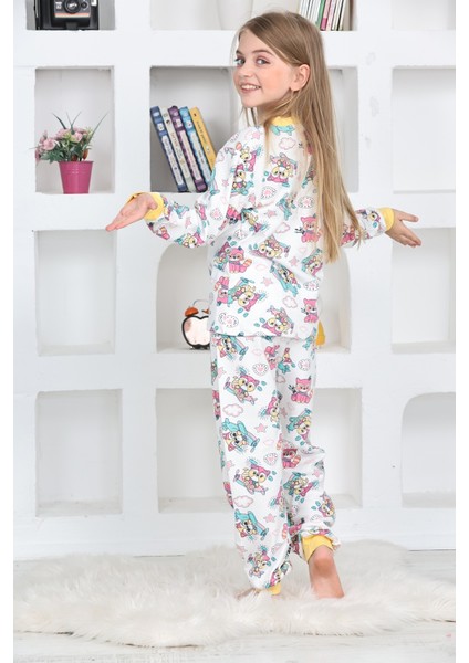 Kapi Kids Kız Çocuk Pilot Koala Baskılı Pijama Takımı 1-11 Yaş 4924-26