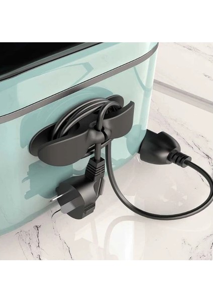 Yapışkanlı Airfryer Kablo Sabitleyici Düzenleyici Çok Amaçlı Kablo Tutucu Toparlayıcı 4 Adet fırsatları