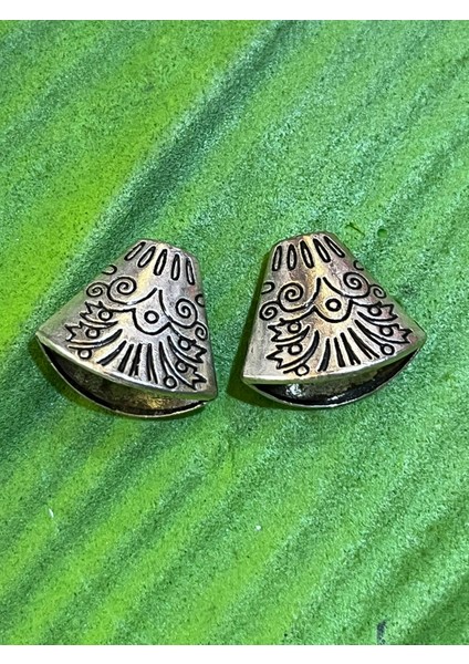 2x2 cm Kaplama Desenli Takı Aksesuarı