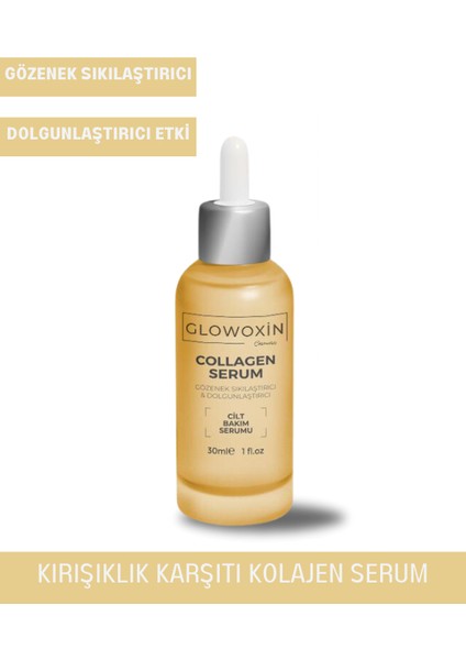 Sıkılaştırıcı, Aydınlatıcı ve Dolgunlaştırıcı Kolajen Serum 30 ml