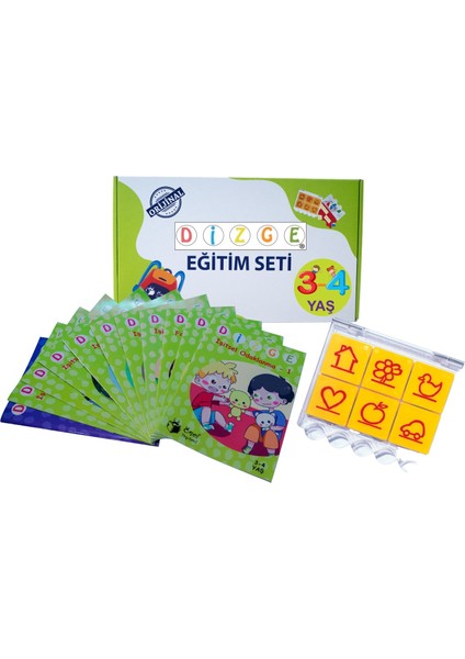 Dizge 3 - 4 Yaş Görsel Algı ve İşitsel Dikkat Geliştirme Seti