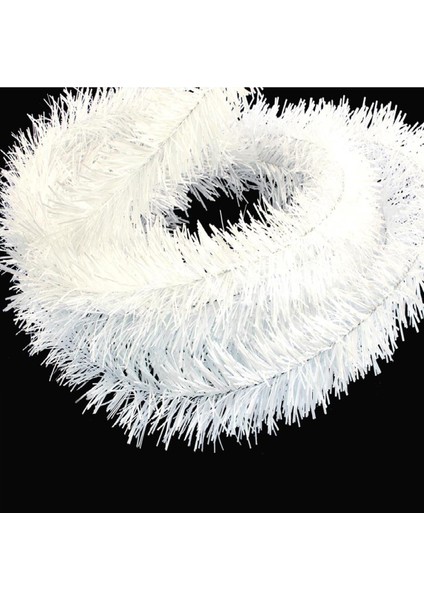 Beyaz Yılbaşı Garland Doğum Günü Simi Çam Ağacı Süsü 200 cm