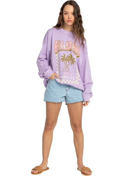 Ride In Kadın Mor Sweatshirt fiyatları