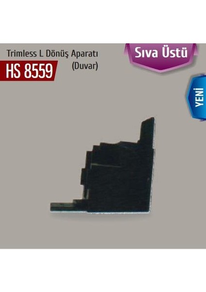 Magnet ( Sıva Üstü ) L Aparatı ( Duvar ) ALS8559