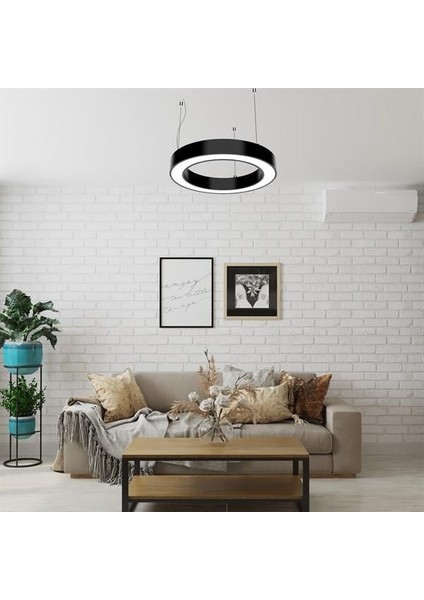 Simit Linear Yuvarlak Modern LED Avize Simit Lineer Halka Armatür 60CM fiyatları