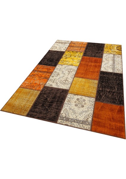 El Dokuma Patchwork Halı Multi