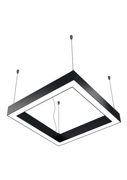 Kare Linear Modern LED Avize Simit Lineer Armatür 60CM