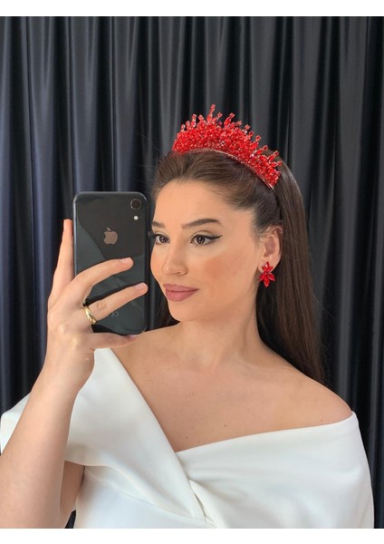 Boncuklu Gelin Düğün Nişan Kına Nikah Saç Aksesuarı