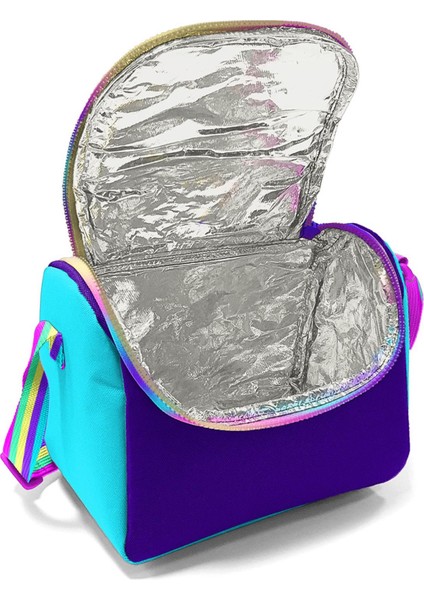 Kids Rainbow Fermuarlı Mor 3’lü Okul Çanta Seti SET0123662 fırsatları