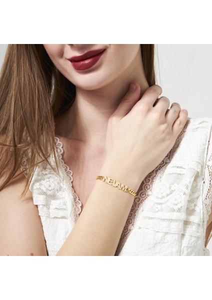 Küba Zincirli Harfli Bileklik indirimleri