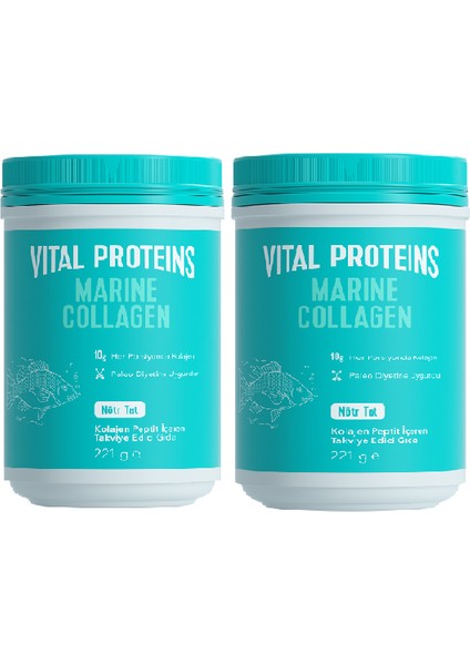 Vital Proteins 3'lü Fırsat Nestle Marine Collagen 221 Gr. Nötr Tat