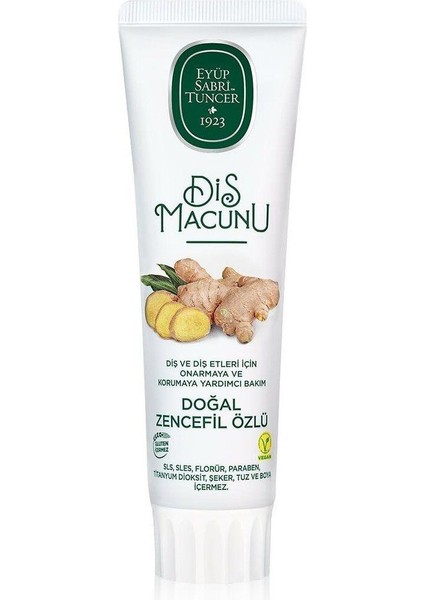 Doğal Zencefil Özlü Diş Macunu 90 ml 12 Adet fiyatları