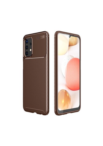 Samsung Galaxy A32 4g Kılıf Karbon Gofret Desenli Kavex Premium Silikon Kapak