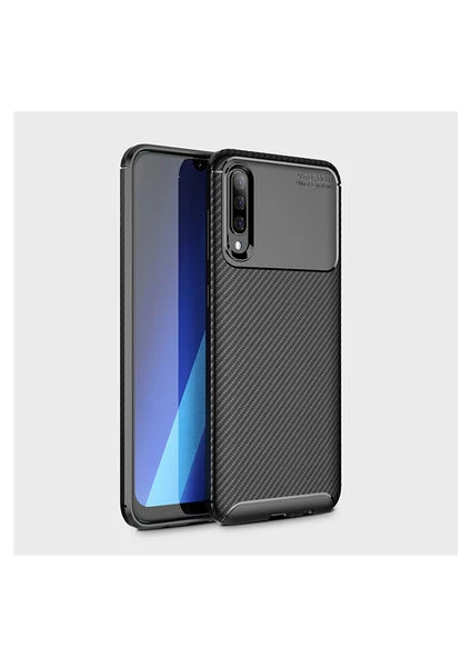 Techno Guru Samsung Galaxy A30S Gofret Desenli Ultra Koruma Sağlayan Negro Silikon Kılıf