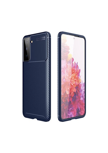 Samsung Galaxy S21 Kılıf Karekarbon Desenli Şık ve Dayanıklı Torvex Premium Silikon Kapak