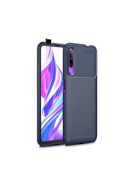 Huawei P Smart Pro 2019 Gofret Desenli Ultra Koruma Sağlayan Negro Silikon Kılıf
