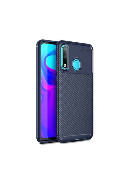 Techno Guru Huawei P30 Lite Gofret Desenli Ultra Koruma Sağlayan Negro Silikon Kılıf