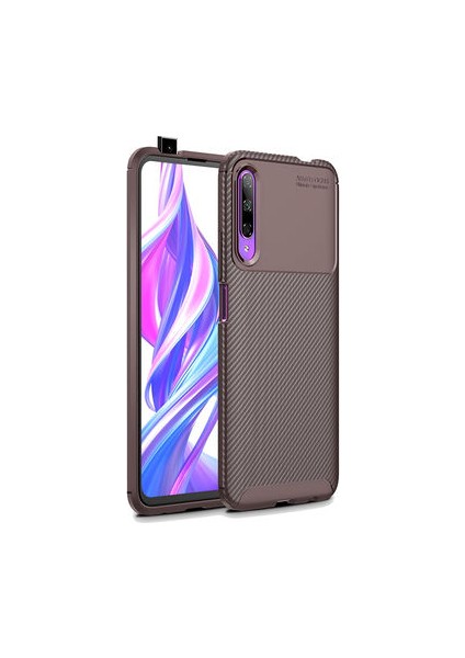 Huawei P Smart Pro 2019 Gofret Desenli Ultra Koruma Sağlayan Negro Silikon Kılıf