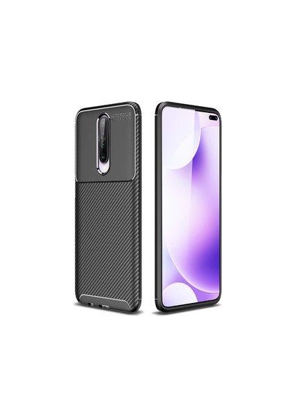 Poco X2 Gofret Desenli Ultra Koruma Sağlayan Negro Silikon Kılıf