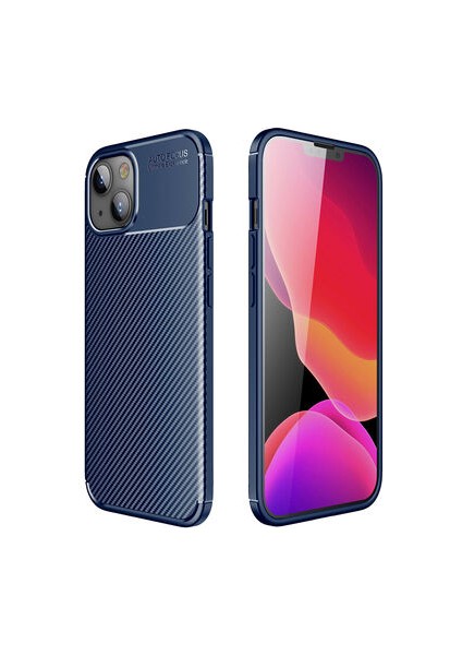 iPhone 13 Mini Gofret Desenli Ultra Koruma Sağlayan Negro Silikon Kılıf