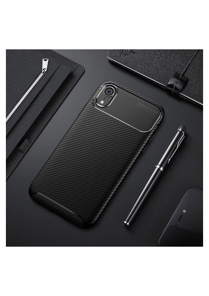 iPhone Xr Gofret Desenli Ultra Koruma Sağlayan Negro Silikon Kılıf