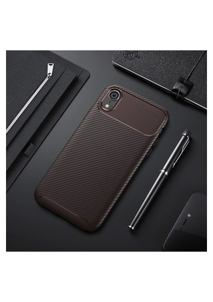 iPhone Xr Gofret Desenli Ultra Koruma Sağlayan Negro Silikon Kılıf