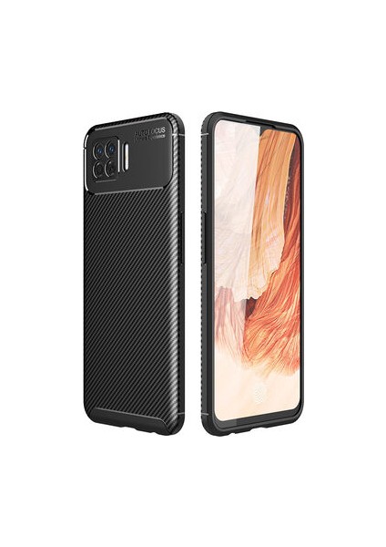 Oppo A73 Gofret Desenli Ultra Koruma Sağlayan Negro Silikon Kılıf