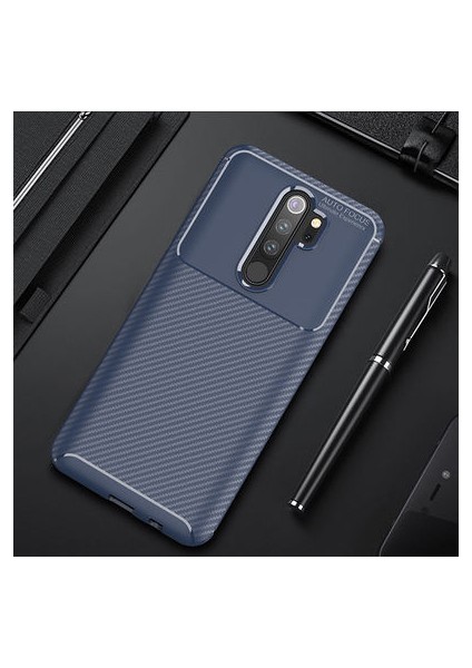 Redmi Note 8 Pro Gofret Desenli Ultra Koruma Sağlayan Negro Silikon Kılıf