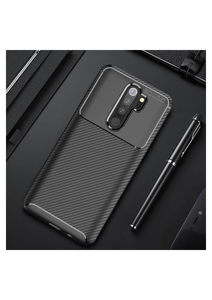 Redmi Note 8 Pro Gofret Desenli Ultra Koruma Sağlayan Negro Silikon Kılıf