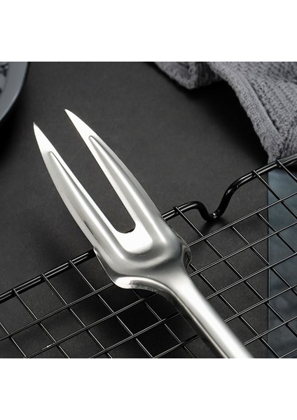 410 Çelik 30 Cm. Silver Et Barbekü Servis Çatalı CIN776 modelleri