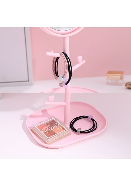 Masa Üstü Pembe Panda Tasarım Plastik Takı Stand Masa Aynası CIN716 modelleri