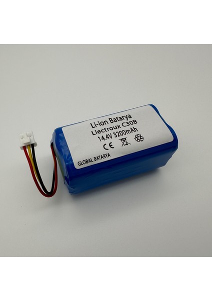 Global Batarya Liectroux C30B Akıllı Robot Süpürge Bataryası 14.4V 3200MAH Pil