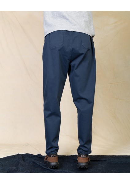 Pamuktencel Safir Lacivert Bol Pantolon