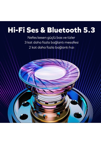 By Deji Curvy Kablosuz Bluetooth Kulak Içi Kulaklık, Hd Mikrofonlu Ultra Hafif, Hifi Ses