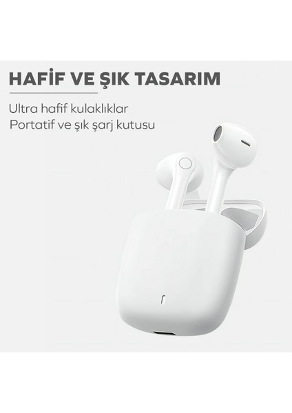 By Deji Curvy Kablosuz Bluetooth Kulak Içi Kulaklık, Hd Mikrofonlu Ultra Hafif, Hifi Ses