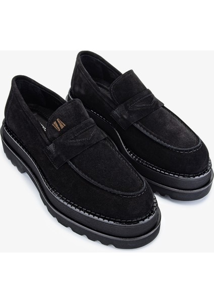 Eva Erkek Siyah Süet Deri Loafer Ayakkabı 771 500 Erk Ayk Y24 fiyatları