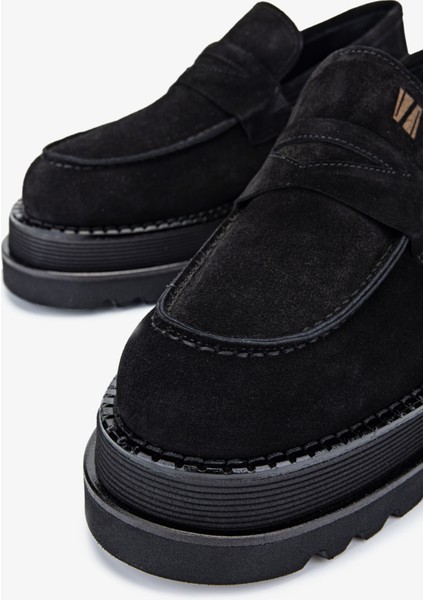 Eva Erkek Siyah Süet Deri Loafer Ayakkabı 771 500 Erk Ayk Y24 modelleri