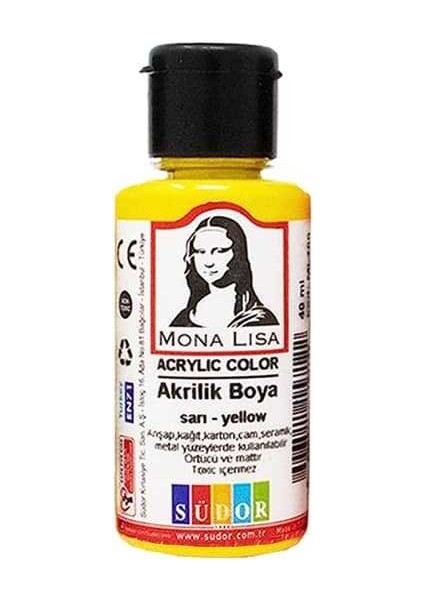 Akrilik Boya 40 ml Limon Sarı