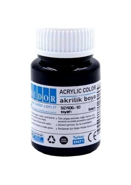 Akrilik Boya 40 ml Siyah