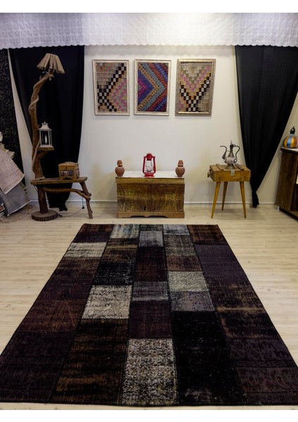 Eşsiz Güzelliğe Sahip Olan Özel Patchwork Halı 168 x 244 cm 4024