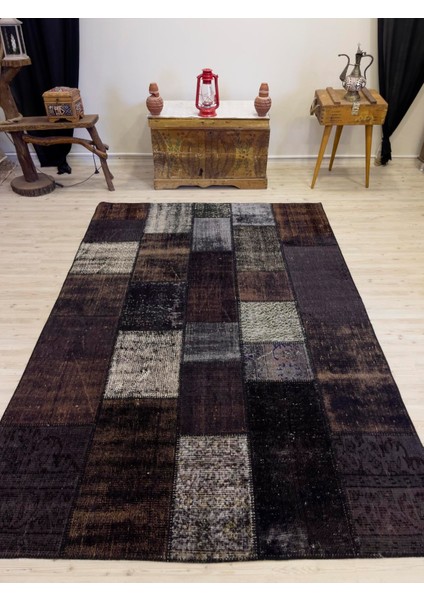 Eşsiz Güzelliğe Sahip Olan Özel Patchwork Halı 168 x 244 cm 4024 modelleri