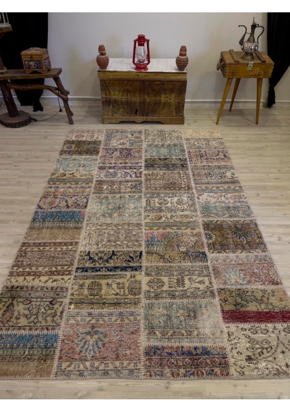 Modern Eşsiz Özel Patchwork Halı 162 x 243 cm 4025 modelleri