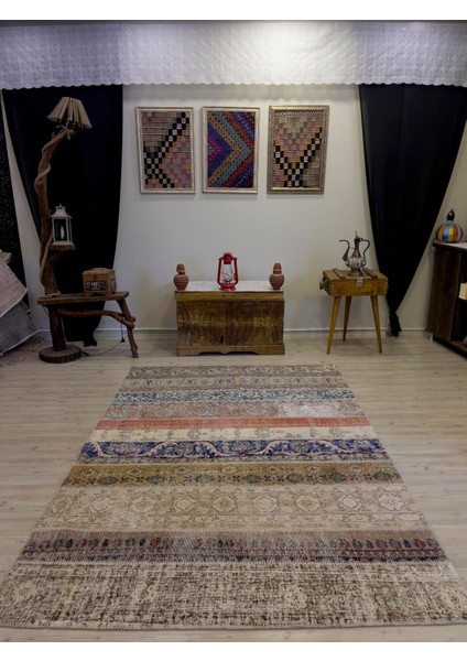 Eşsiz El Dokuma Patchwork Halı 161 x 232 cm 4027