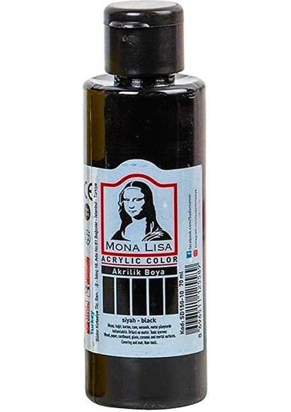 Akrilik Boya 70 ml Siyah