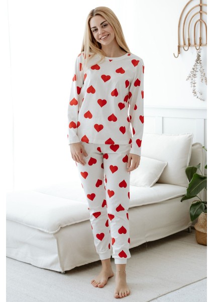 Pamuk Kalpli Kadın Pijama Takımı