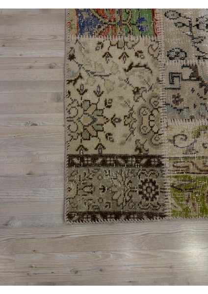 El Dokuma Eskitme Özel Patchwork Halı 153 x 231 cm 4030 indirimleri