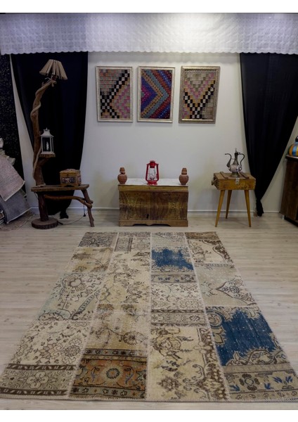 Modern Eşsiz Özel Patchwork Halı 161 x 232 cm 4035 fiyatları