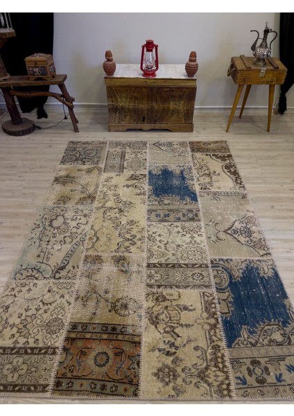 Modern Eşsiz Özel Patchwork Halı 161 x 232 cm 4035 modelleri