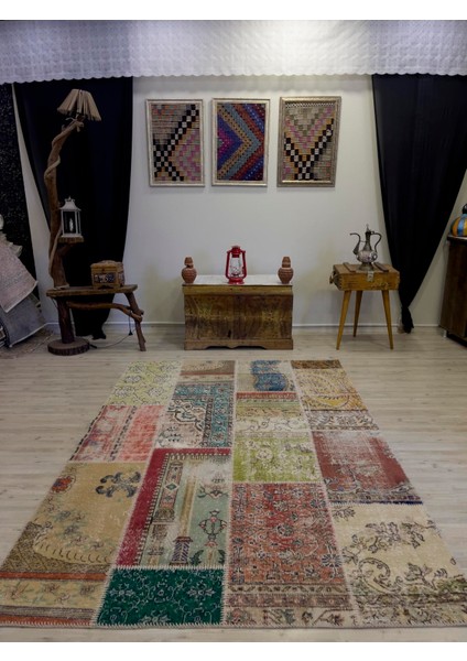 Patchwork Desenli El Yapımı Halı 161 x 231 cm 4038 fiyatları